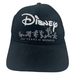 Disney 100 Years Of Wonder Black Strapback Adjustable Cap 100th
Anniversary